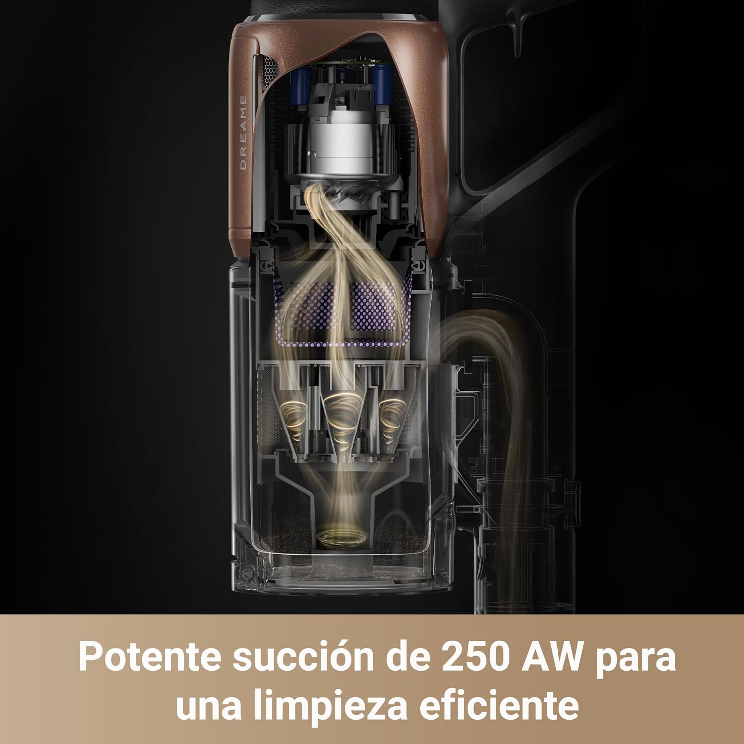 DREAME Bezprzewodowy odkurzacz Z30, bezprzewodowy odkurzacz elektryczny, ssanie 310 AW, zasięg 90 min, automatyczne wykrywanie zanieczyszczeń, automatyczna regulacja ssania