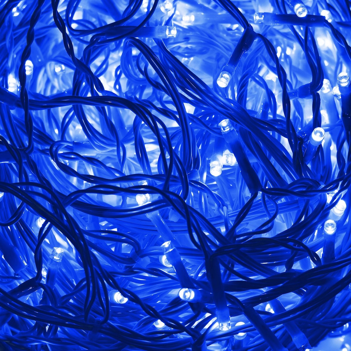 ZEWNĘTRZNE LAMPKI 1500 LED SOPLE NIEBIESKIE KURTYNA 67m GIRLANDA ŚWIETLNA