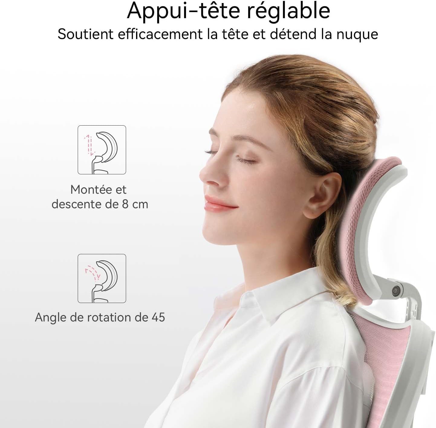 SIHOO Ergonomiczne krzesło biurowe, komputerowe krzesło biurowe z regulowanym podparciem lędźwiowym i zagłówkiem, oddychające siatkowe krzesło do gier z wygodną grubą poduszką i regulowanymi podłokietnikami, krzesło obrotowe do nauki w domu (czarne)