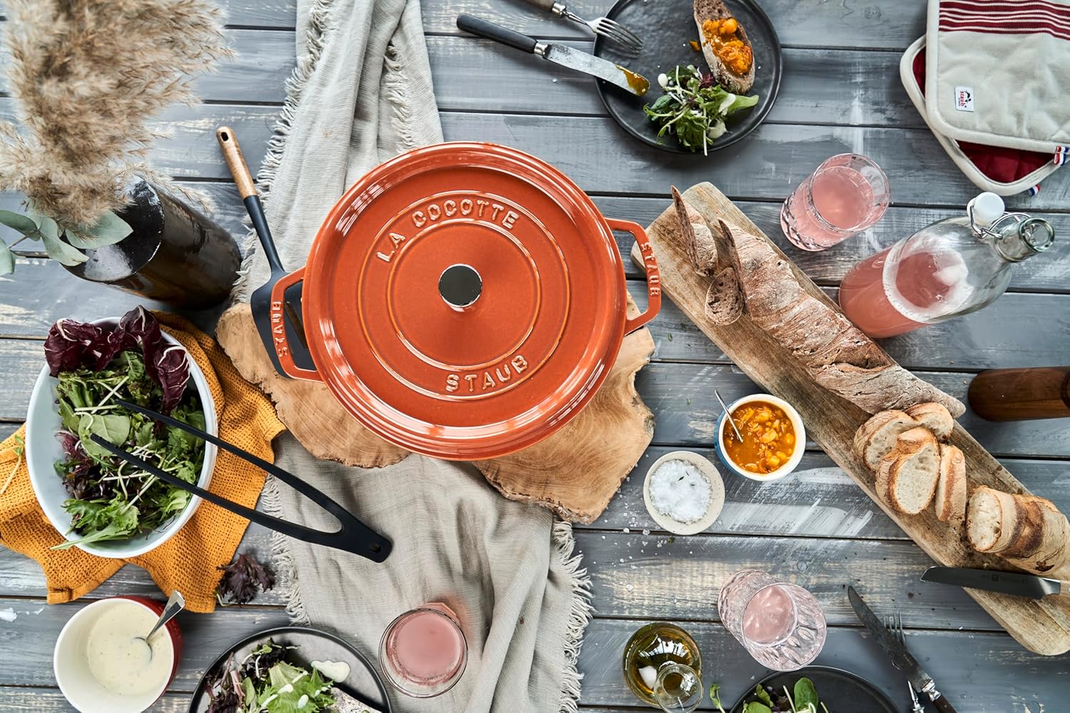 STAUB Garnek żeliwny, okrągły 28 cm, 6,7 L, Czarny