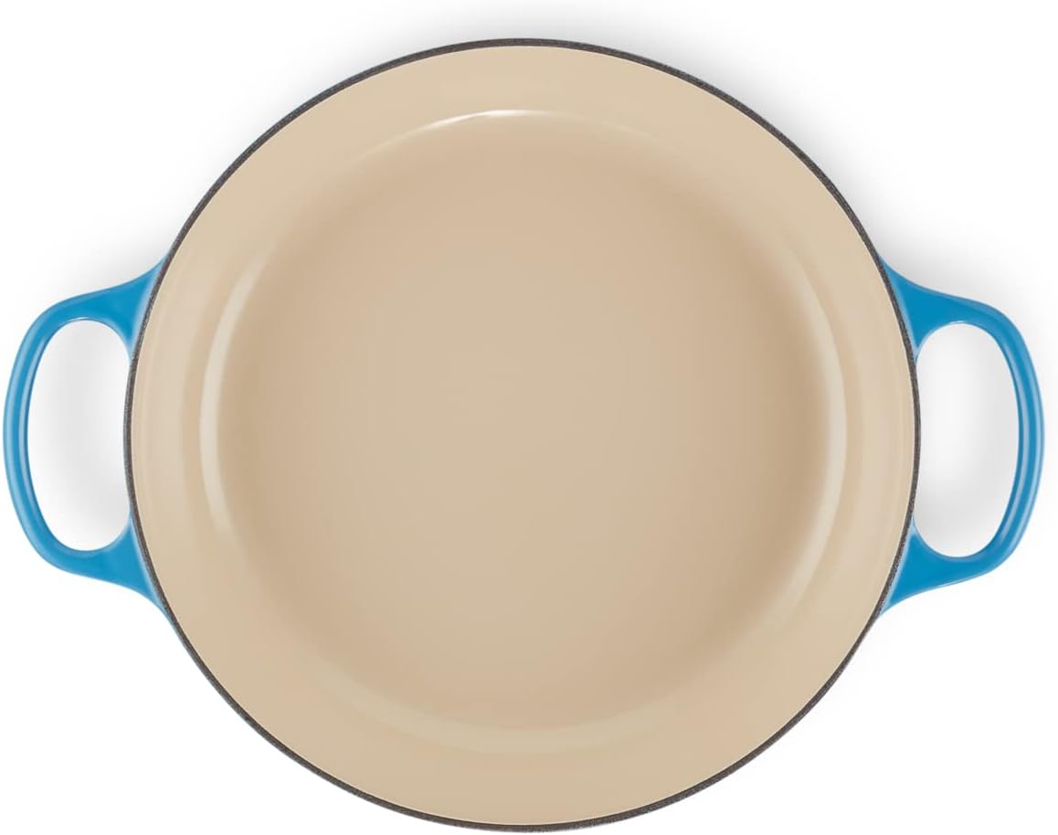 Le Creuset Signature żeliwny garnek Gourmet, okrągły, Ø 30 cm, 3,5 l, do wszystkich rodzajów kuchenek włącznie z indukcyjnymi, 5,55 kg, czerwony piec
