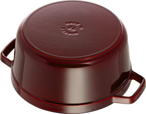 STAUB Garnek żeliwny, okrągły 28 cm, 6,7 L, Czarny