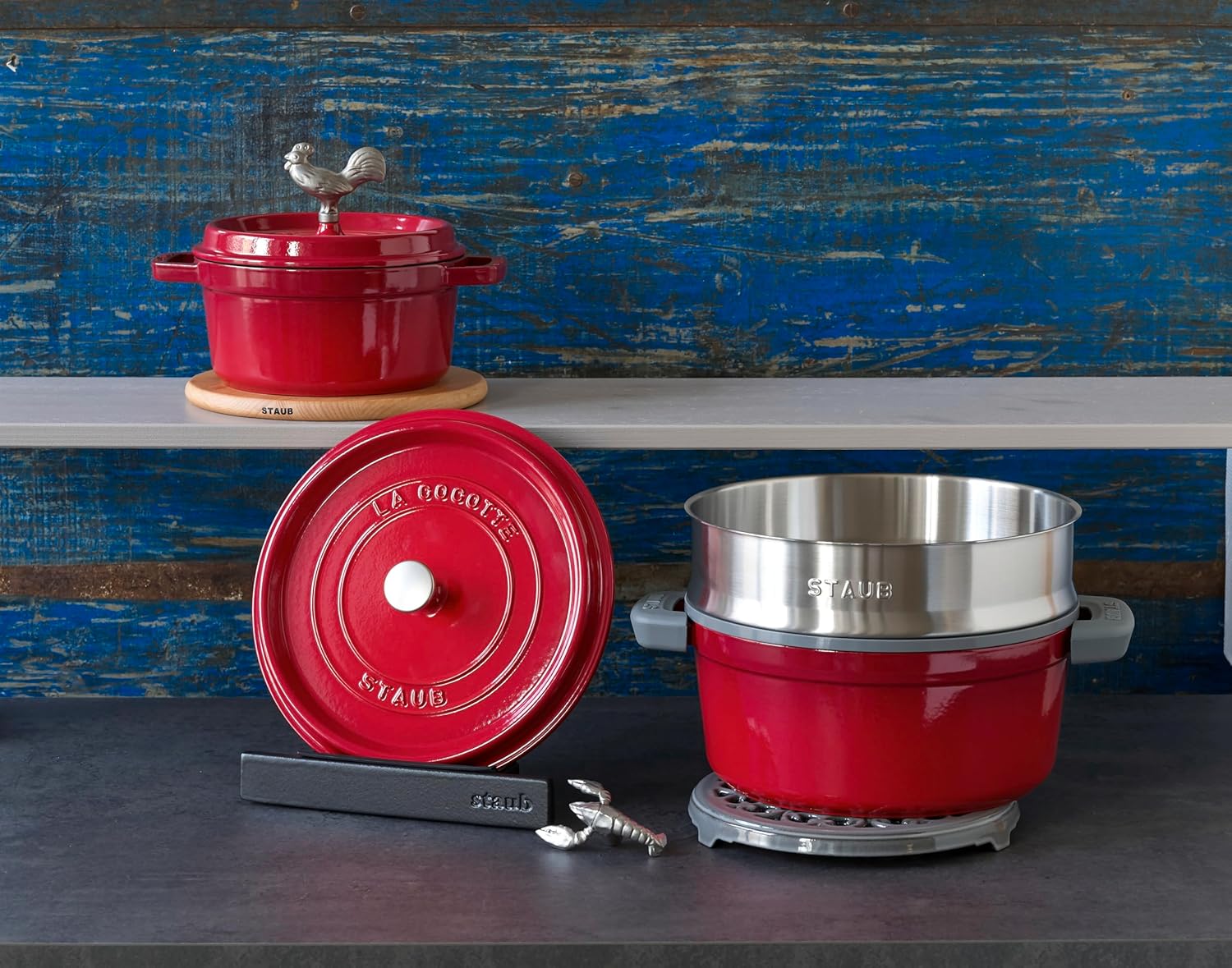 STAUB Garnek żeliwny, okrągły 28 cm, 6,7 L, Czarny