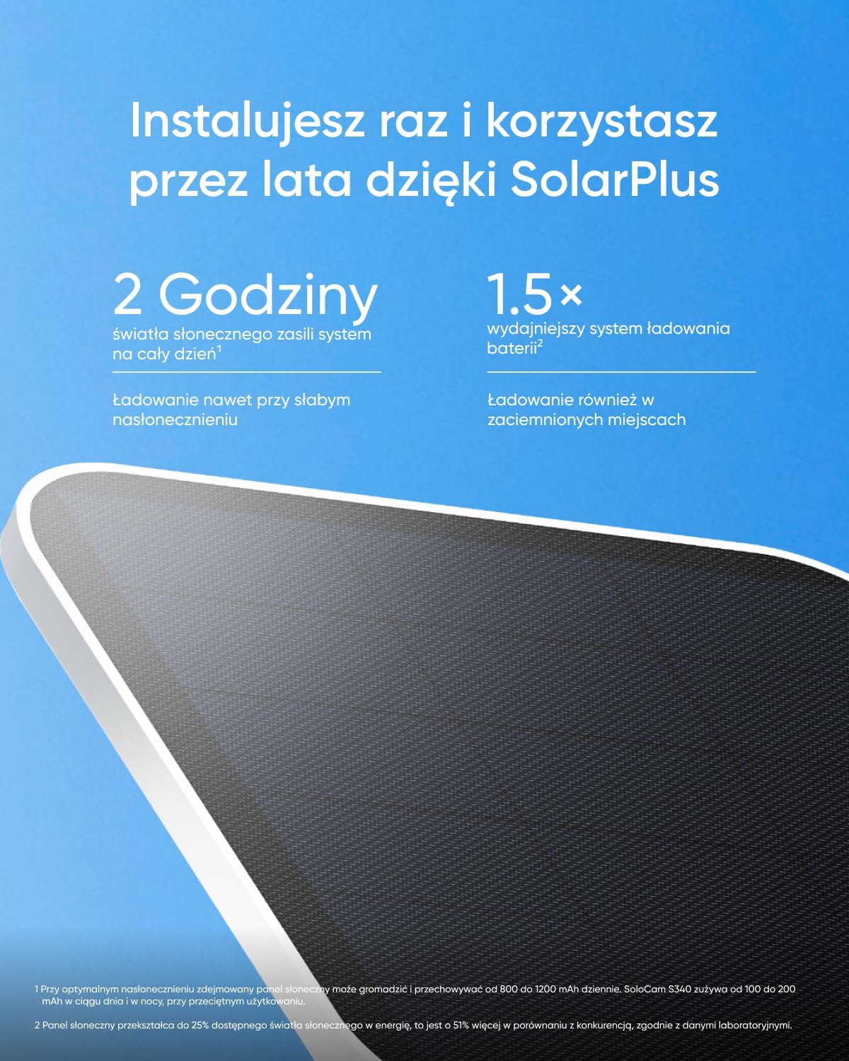 eufy Security SoloCam S340 Podwójne kamery Solarna kamera bezpieczeństwa Zewnętrzna bezprzewodowa, domowa kamera bezpieczeństwa 3K, nadzór 360°, Wi-Fi 2,4 GHz, brak opłaty miesięcznej
