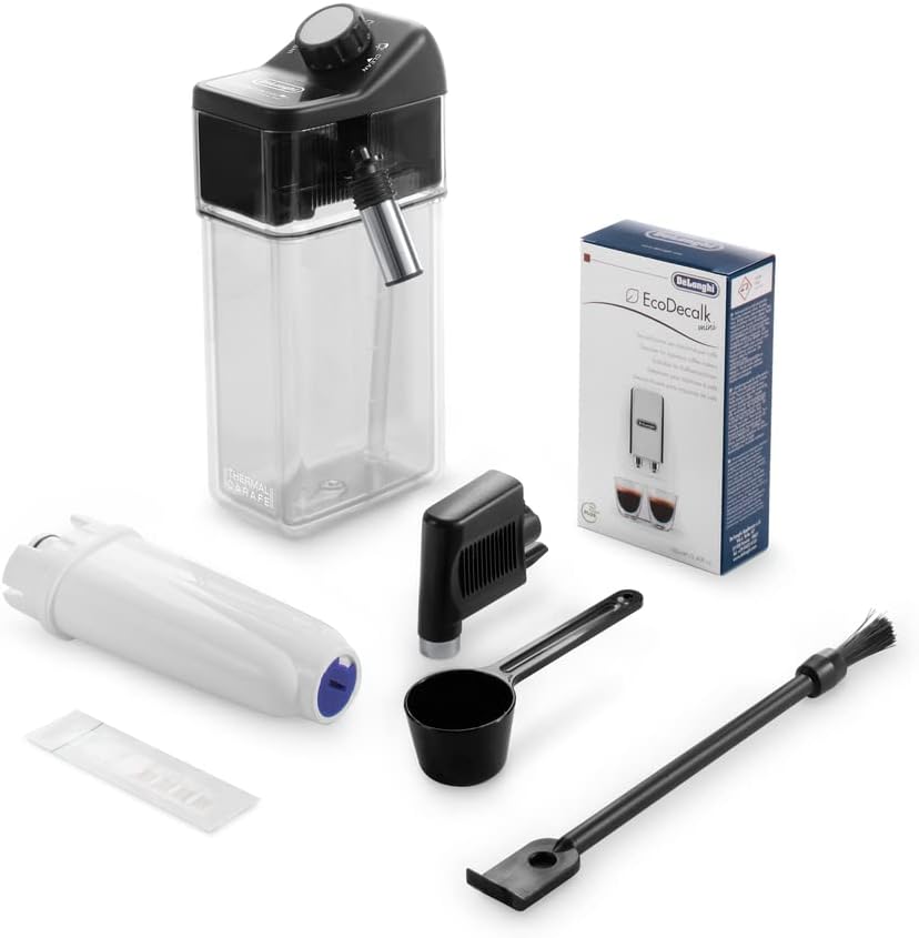 De’Longhi Dinamica ECAM 350.55.B Automatyczny Ekspres do Kawy, Tworzywo Sztuczne, 1450 W, 1,8 L, Czarny