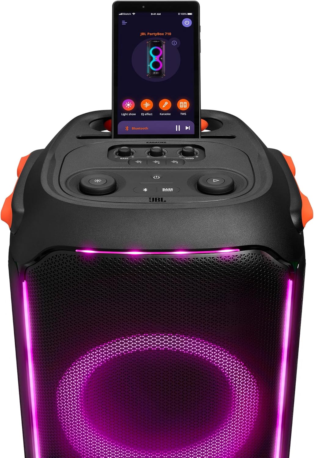 Jbl Partybox 110 JBLPARTYBOX110EU Głośnik Bluetooth, Czarny, 24 x 69 x 2,5 cm