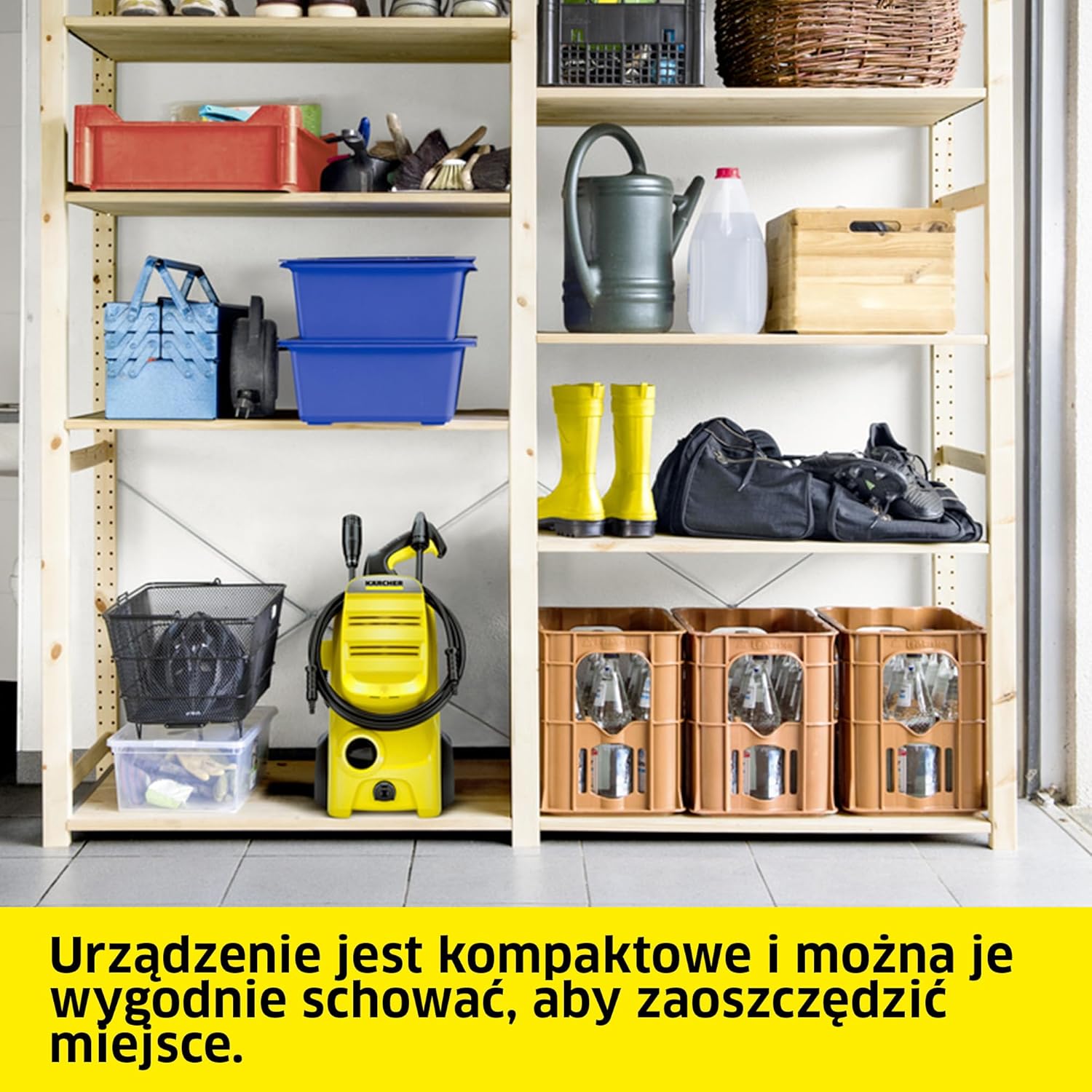 Kärcher myjka ciśnieniowa K 4 Power Control Flex Home, 130 bar, 420 l/h, powierzchnia: 30 m²/h, filtr wody, waga: 11,5 kg, pistolet ciśnieniowy, lanca rotacyjna, dysza strumieniowa, zestaw domowy
