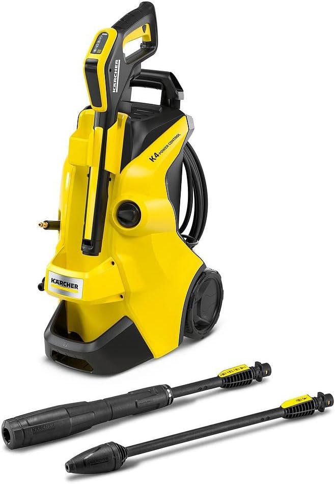 Kärcher myjka ciśnieniowa K 4 Power Control Flex Home, 130 bar, 420 l/h, powierzchnia: 30 m²/h, filtr wody, waga: 11,5 kg, pistolet ciśnieniowy, lanca rotacyjna, dysza strumieniowa, zestaw domowy