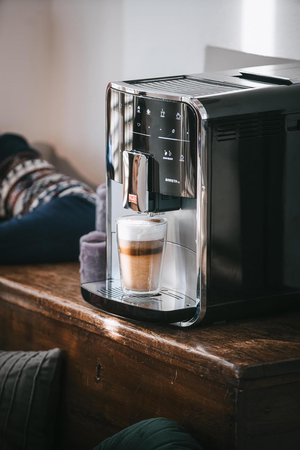 Melitta F85/0-102 Automatyczny Ekspres do Kawy, Tworzywo Sztuczne, Stal Nierdzewna, 1450 W, 1,8 L, Czarny