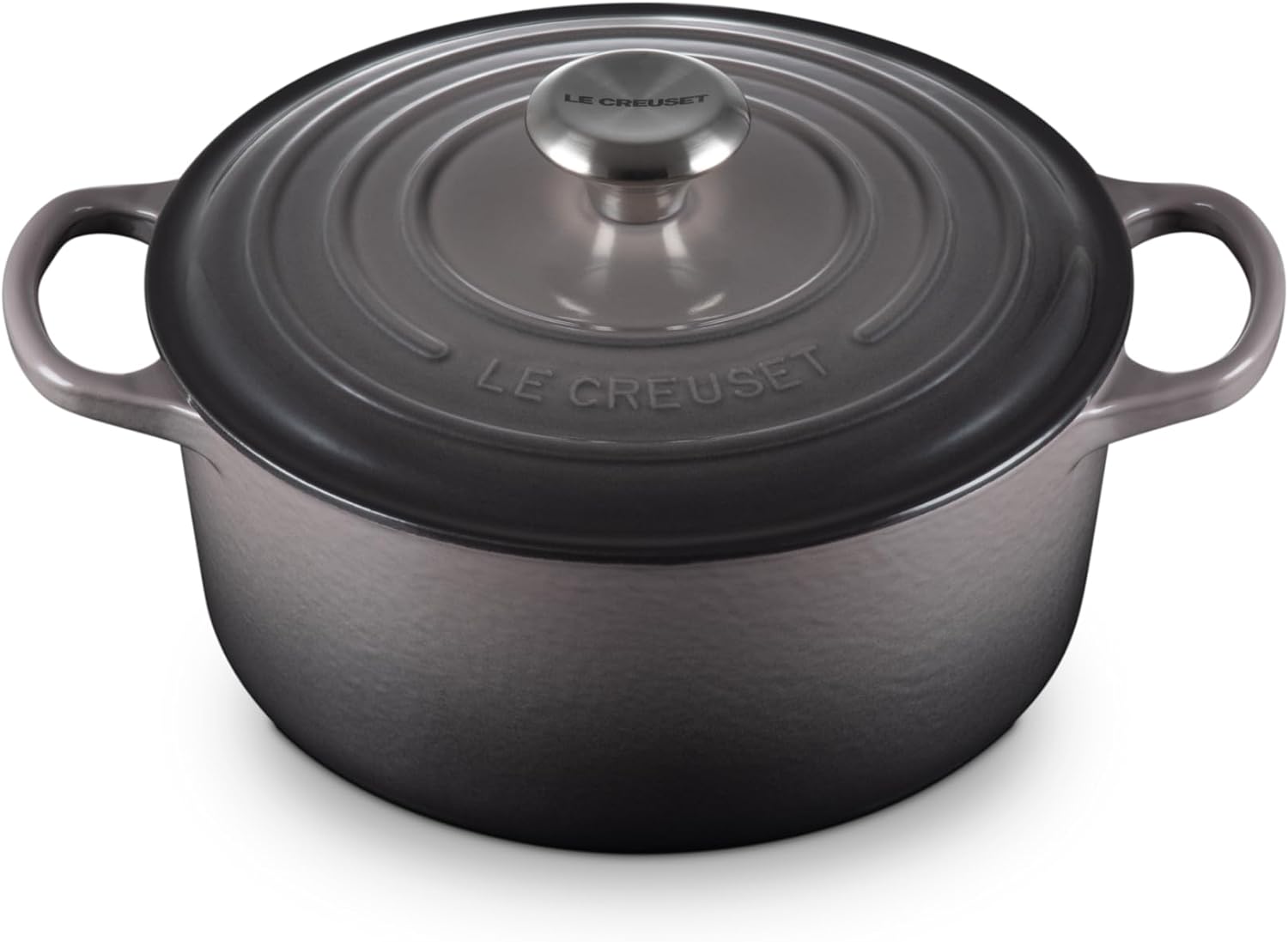 Le Creuset Signature żeliwne naczynie do pieczenia z pokrywką, Ø 26 cm, okrągłe, nadaje się do wszystkich rodzajów kuchenek i kuchenek indukcyjnych, pojemność: 5,3 l, 5,135 kg, kolor czerwony