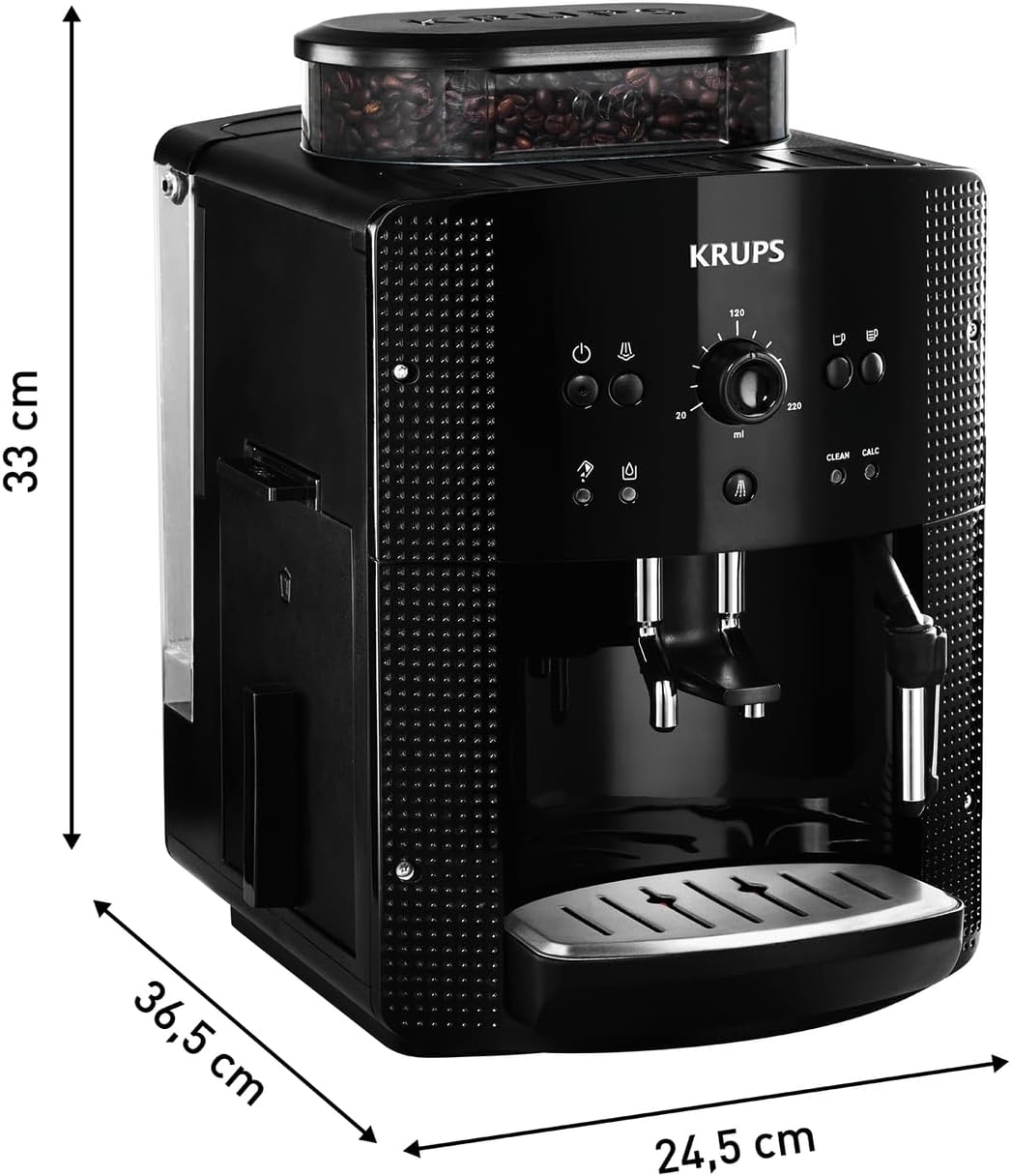 Krups Arabica Picto Ea8105 Ekspres do Kawy, Biały/Czarny, 1450 WW 230 VV
