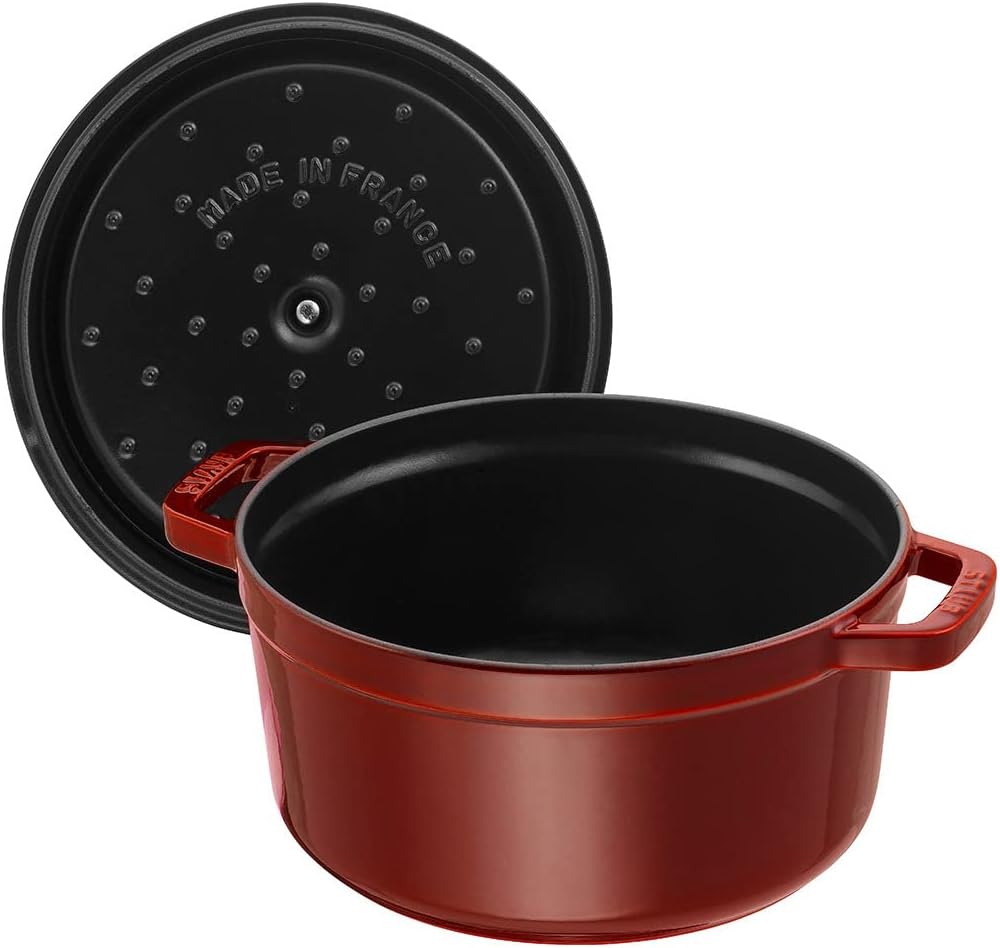 STAUB Garnek żeliwny, okrągły 28 cm, 6,7 L, Czarny