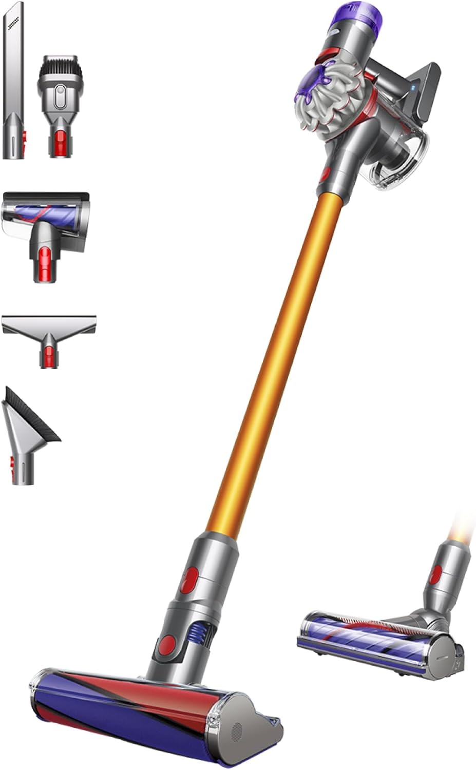 Bezprzewodowy odkurzacz pionowy Dyson V8™ Advanced (Srebro/Nikiel)