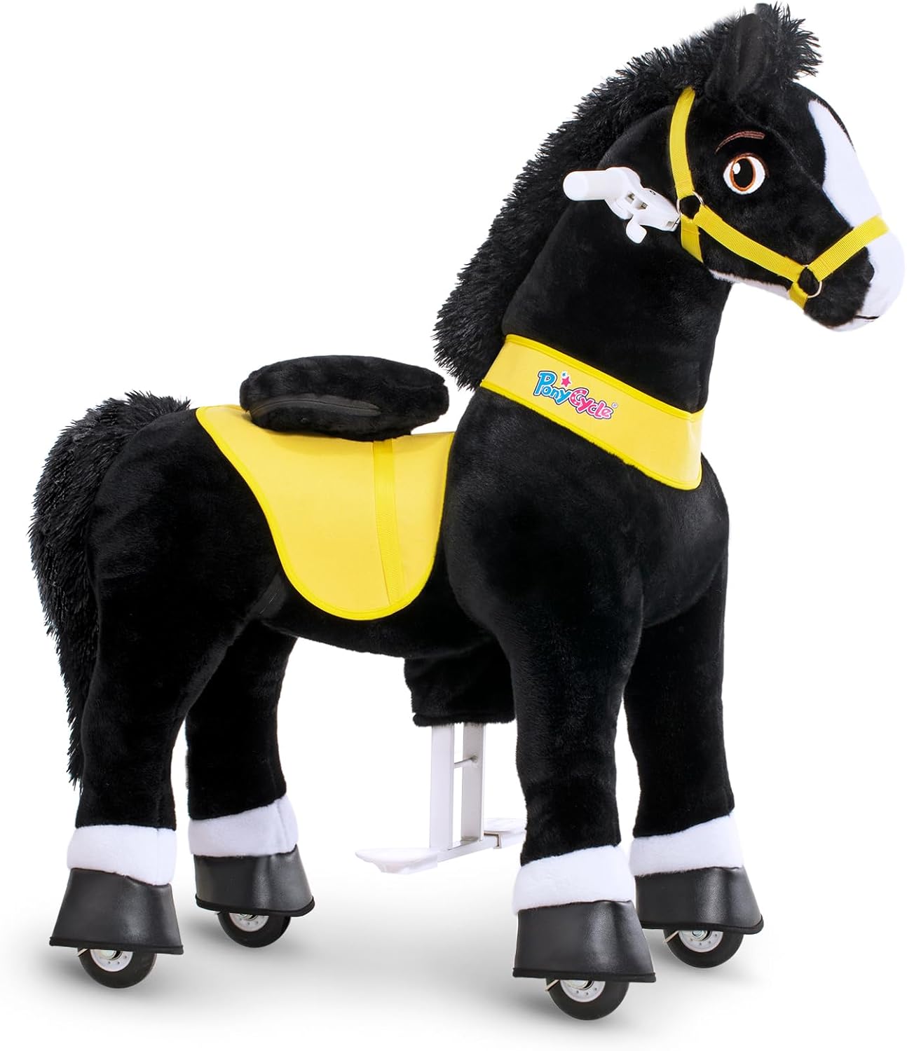 PonyCycle 2023 Nowy Model E Jednorożec do Jazdy na Mechanicznym Chodzącym Jednorożcu z Hamulcem (Fioletowy/Rozmiar 4 dla Dzieci w Wieku 4-8 Lat) Hulajnoga dla Maluchów do Jazdy na Koniu - E413