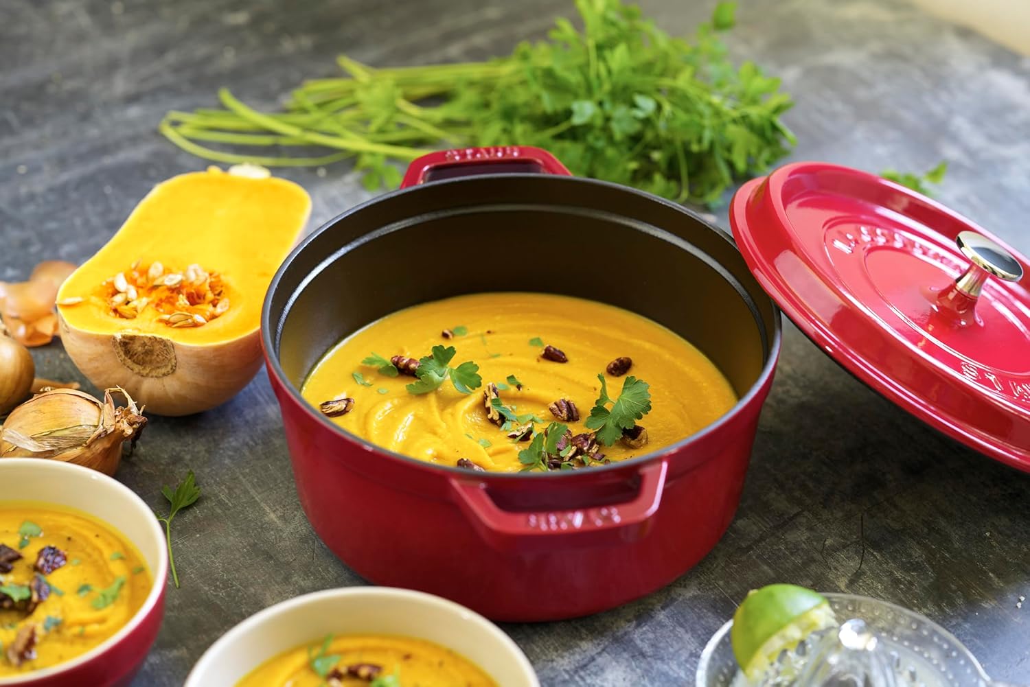 STAUB Garnek żeliwny, okrągły 28 cm, 6,7 L, Czarny