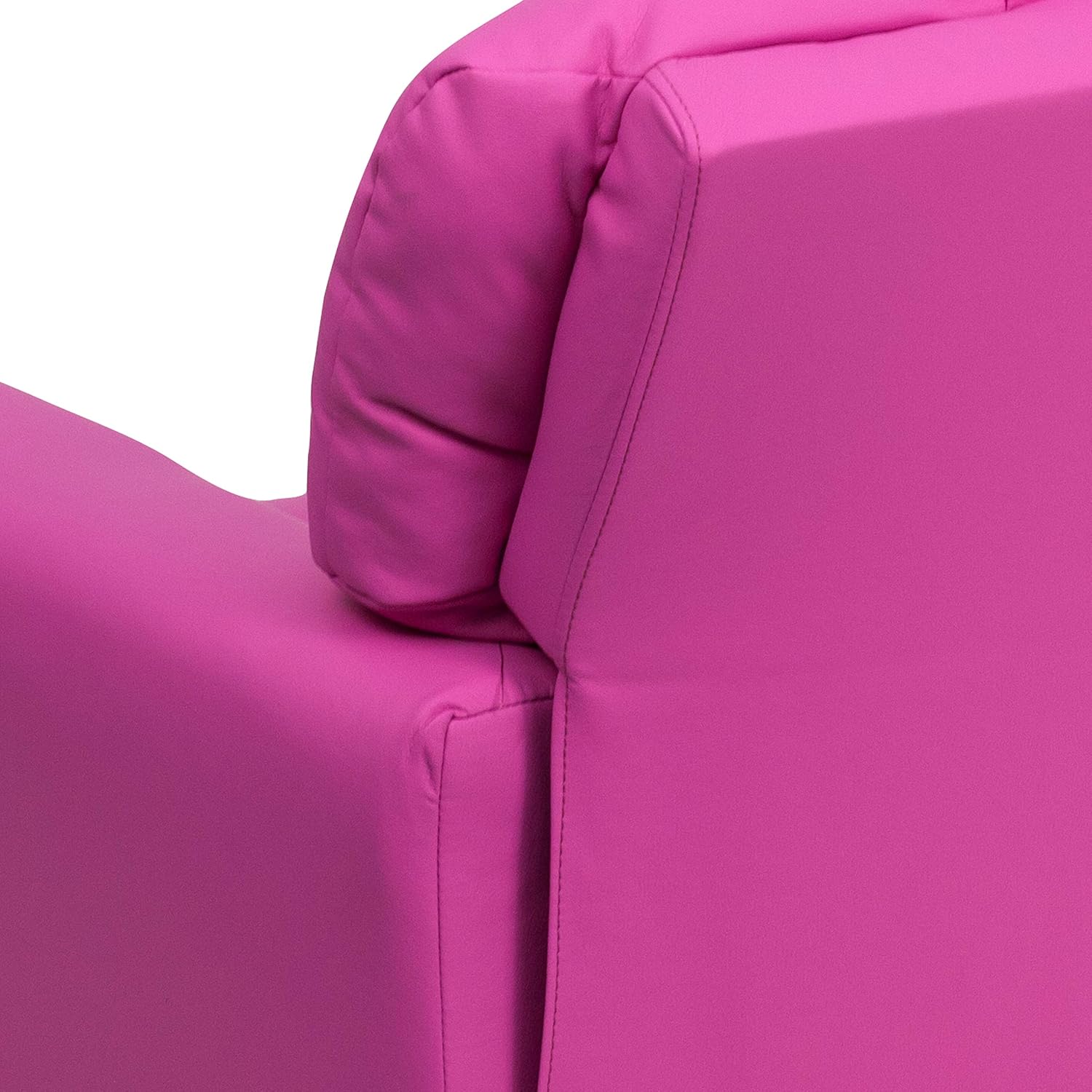 Flash Furniture Współczesny leżak dziecięcy z uchwytem na kubki, drewno, beżowy winyl, 66,04 x 53,34 x 53,34 cm