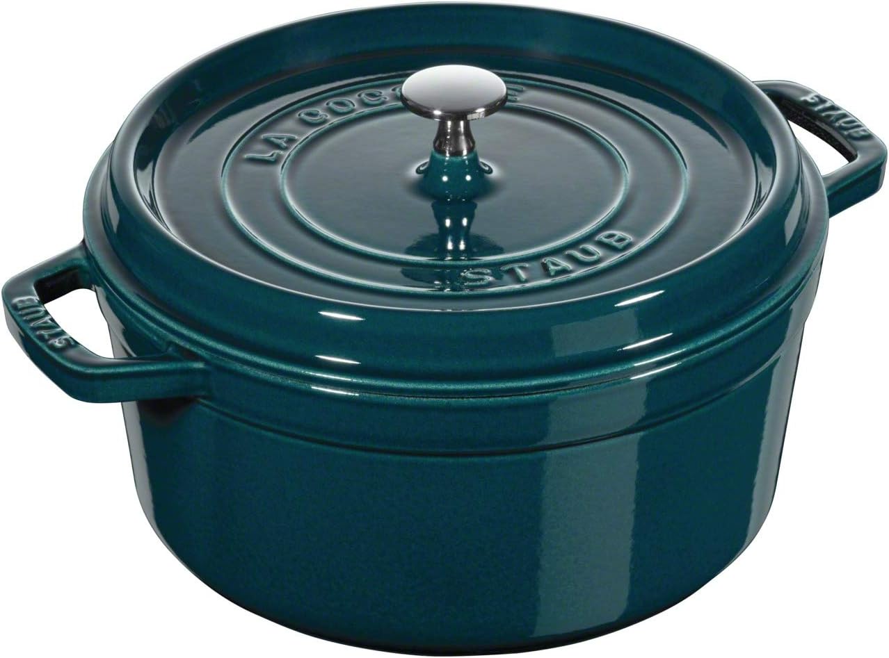 STAUB Garnek żeliwny, okrągły 28 cm, 6,7 L, Czarny