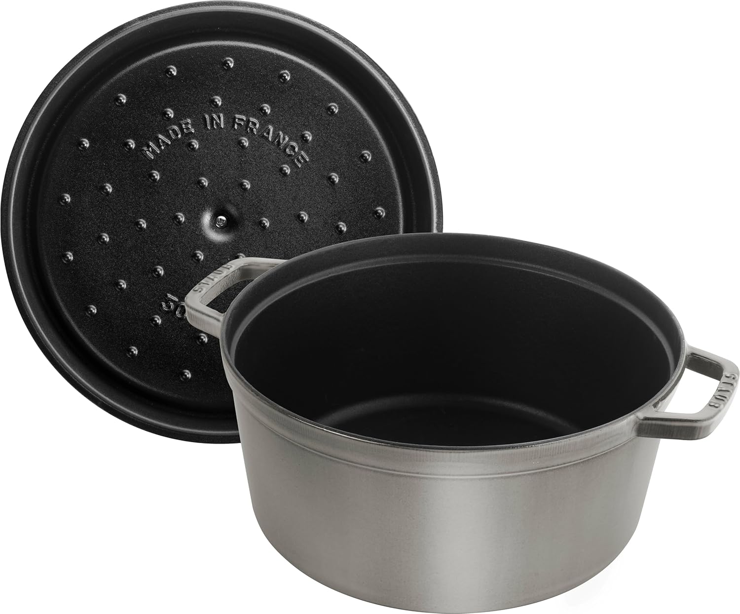 STAUB Garnek żeliwny, okrągły 28 cm, 6,7 L, Czarny