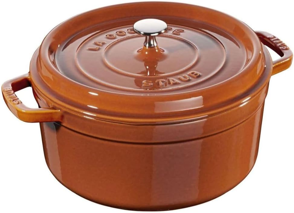 STAUB Garnek żeliwny, okrągły 28 cm, 6,7 L, Czarny