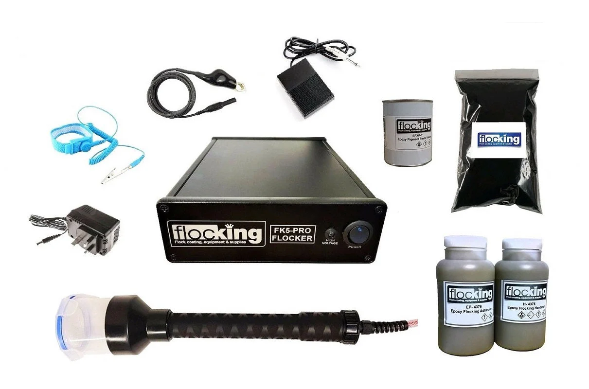 FK5 Pro Flocker Portable Professional Flocking Machine Deluxe 40 Colour Starter Kit
