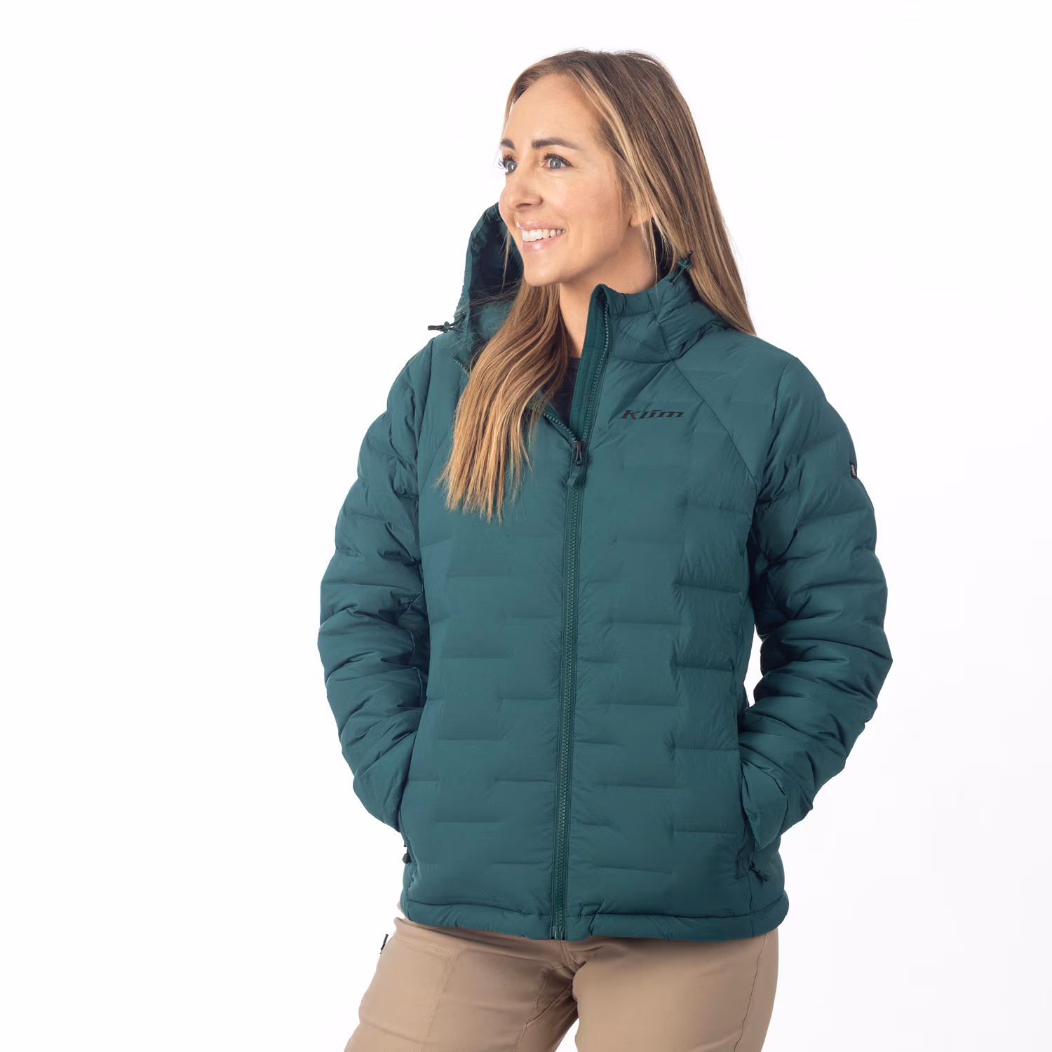 LUNA STRETCH DOWN HOODED JACKET