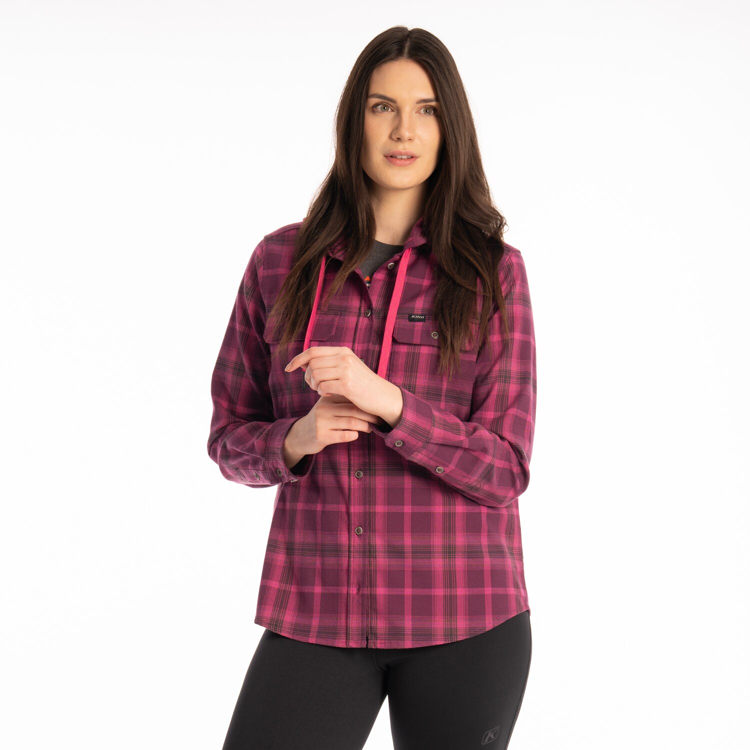 GINNY MOUNTAIN MIDWEIGHT STRETCH FLANNEL HOODIE