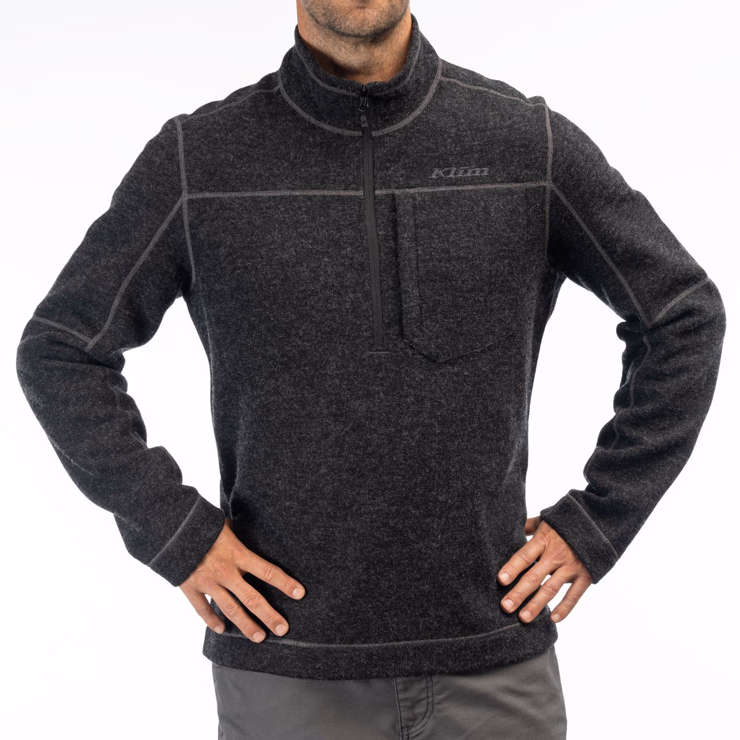 BIGHORN CANYON WOOL FLEECE 1/4 ZIP