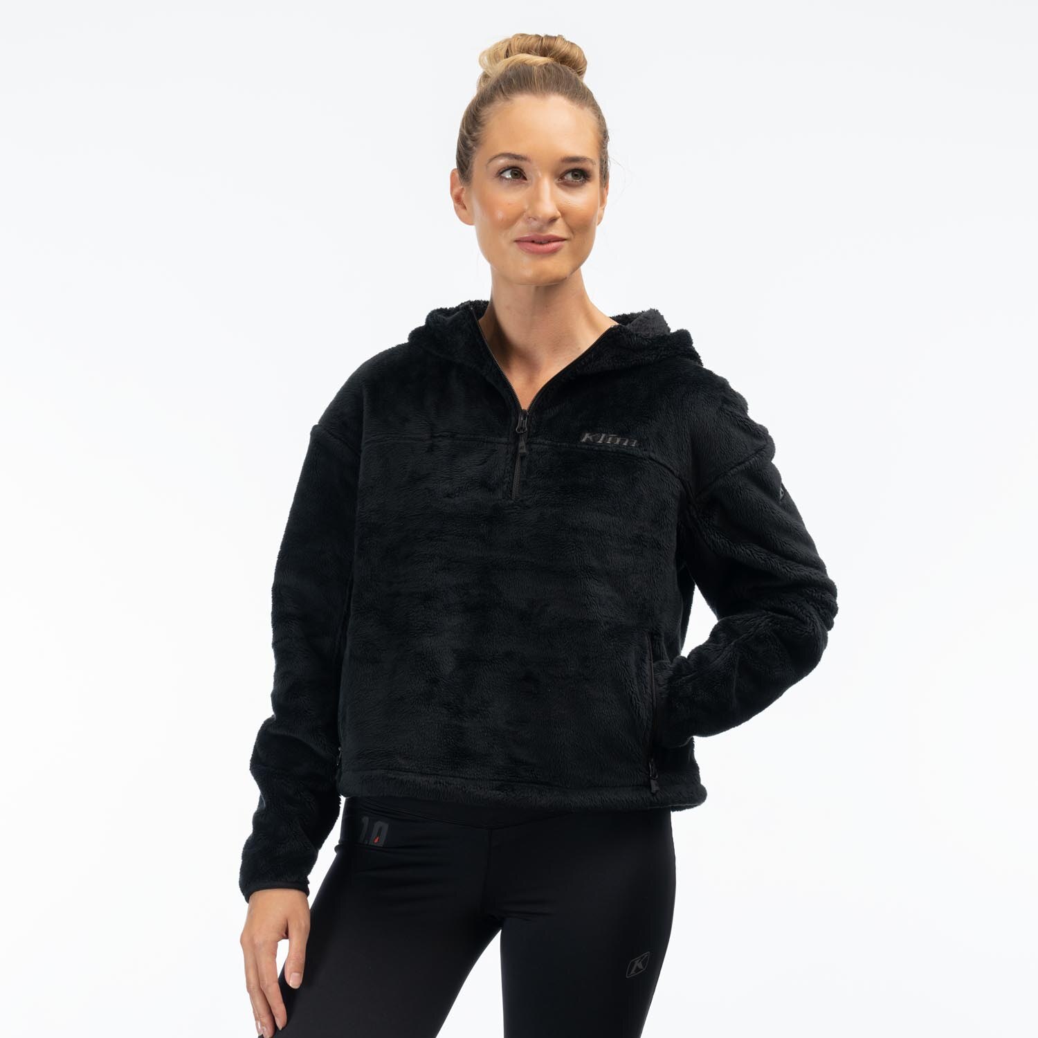 CASCADE 1/4 ZIP CROP HOODIE
