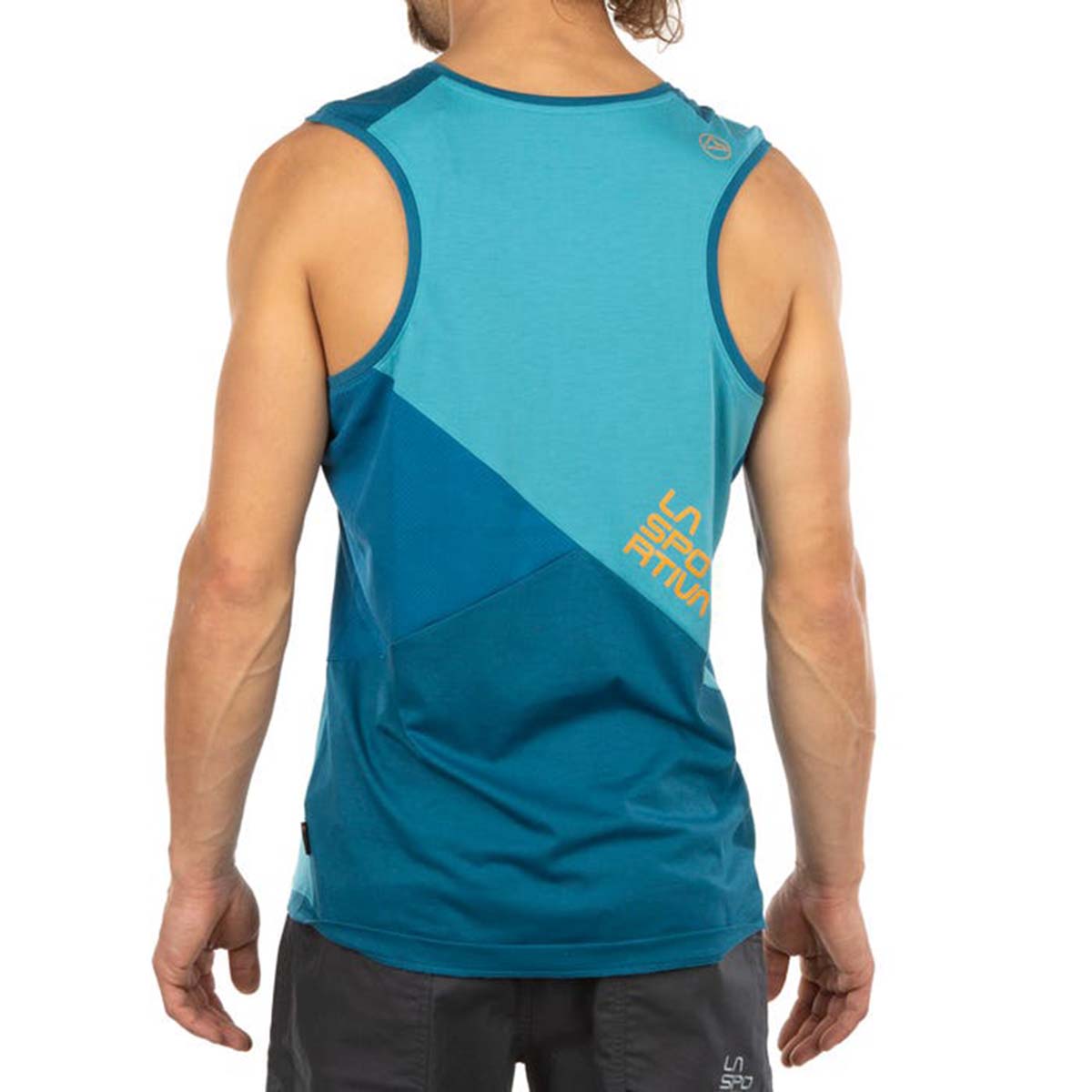 Crimp Mens Climbing Tank Top Blue