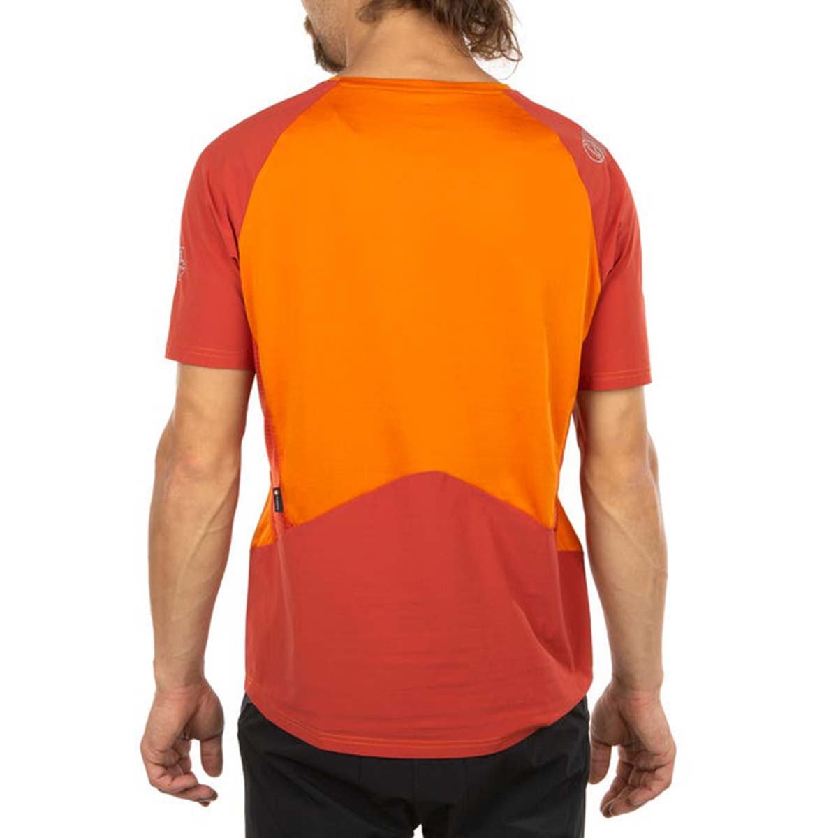Compass Mens Hiking T-Shirt Orange