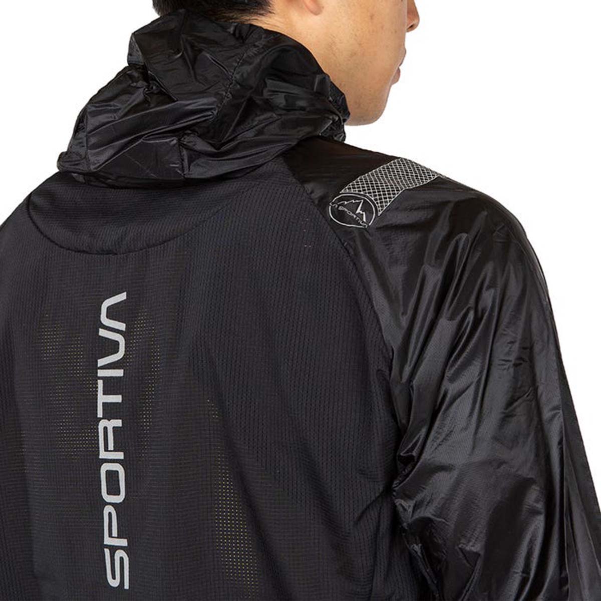 Blizzard Mens Running Windbreaker Black