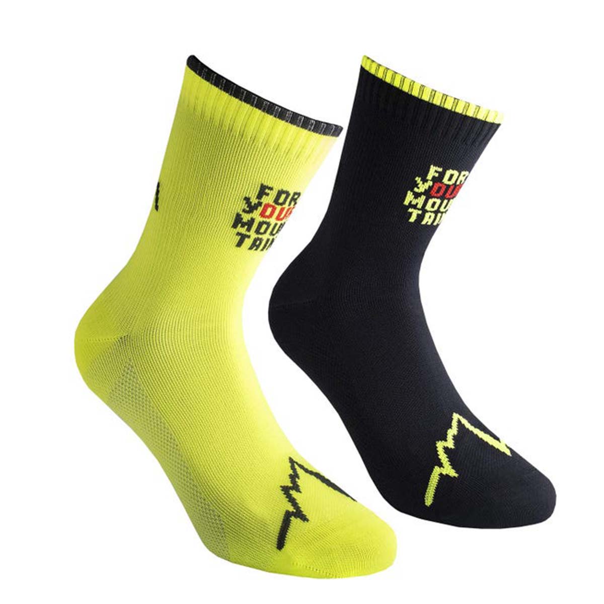 For Your Mountain Mens Running Socks Black