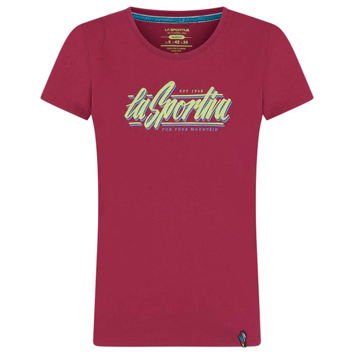 Retro Womens Climbing T-Shirt Purple