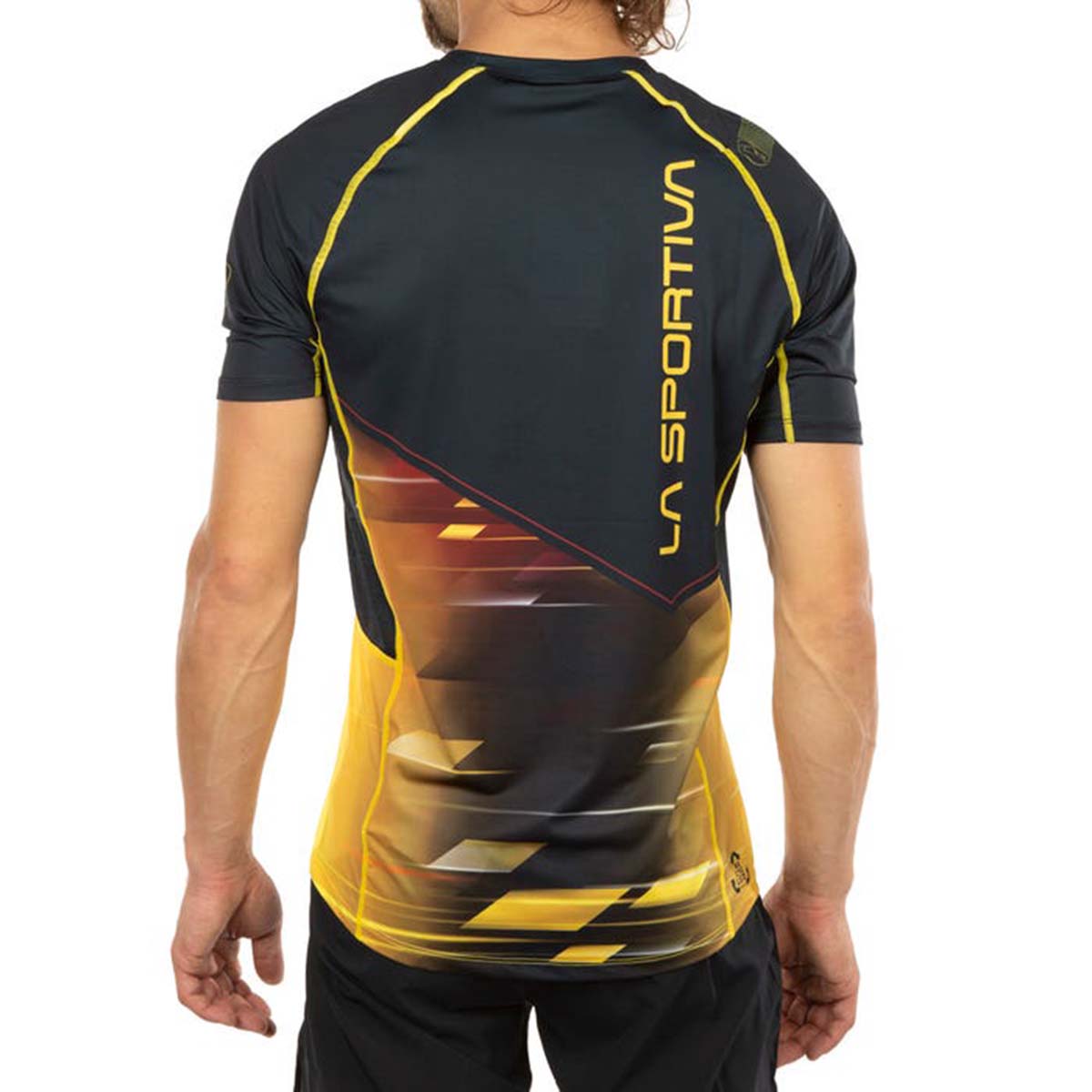 Wave Mens Running T-Shirt Black