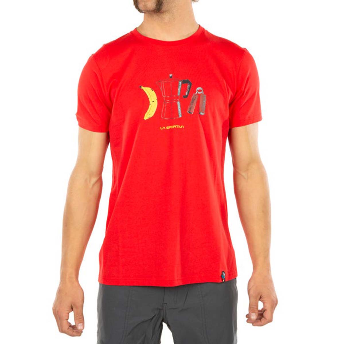 Breakfast Mens Climbing T-Shirt Red