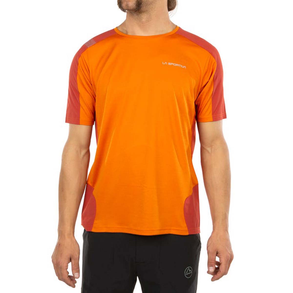 Compass Mens Hiking T-Shirt Orange