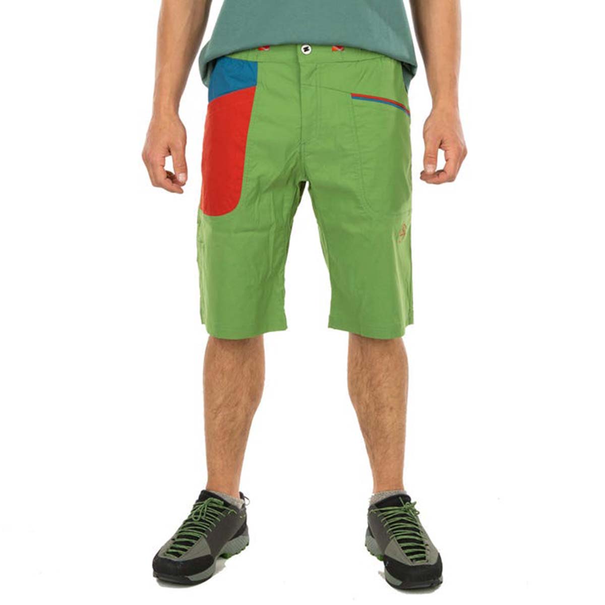 Belay Mens Climbing Shorts Green