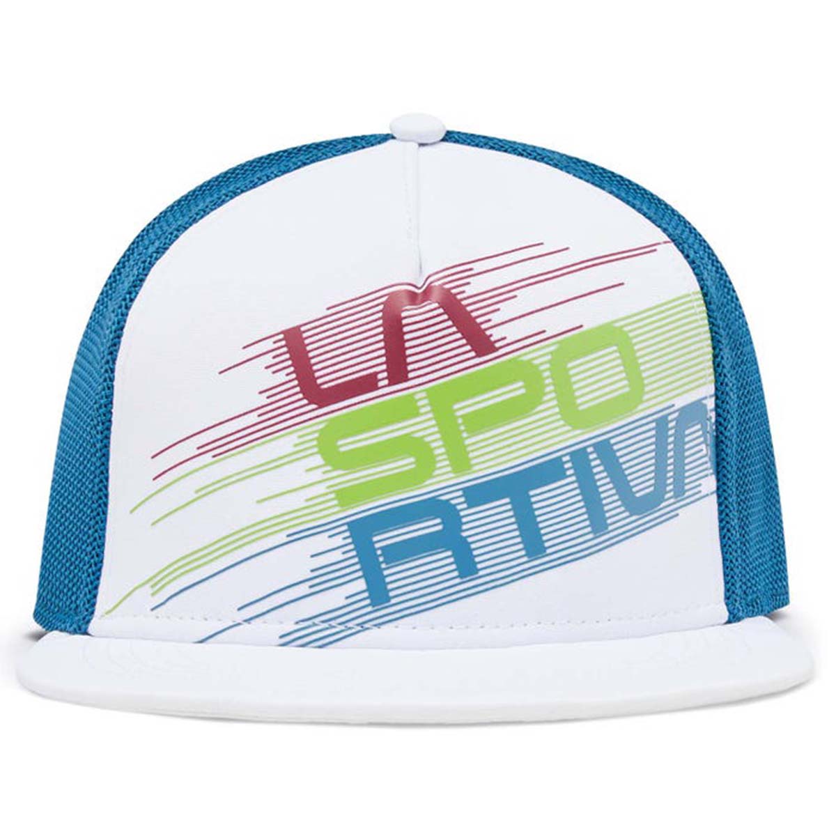 Stripe Evo Trucker Mens Climbing Hat White