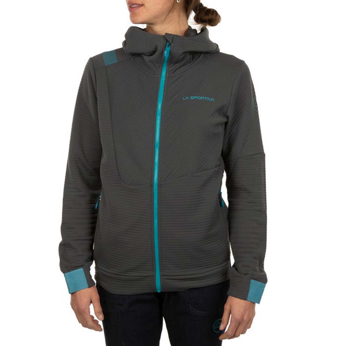 Mood Womens Climbing Hoodie Grey