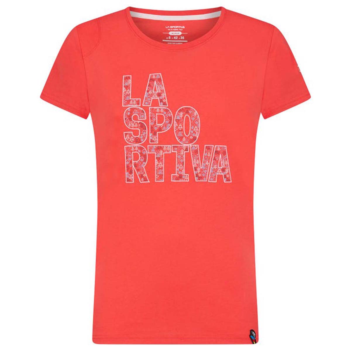 Pattern Womens Climbing T-Shirt Pink