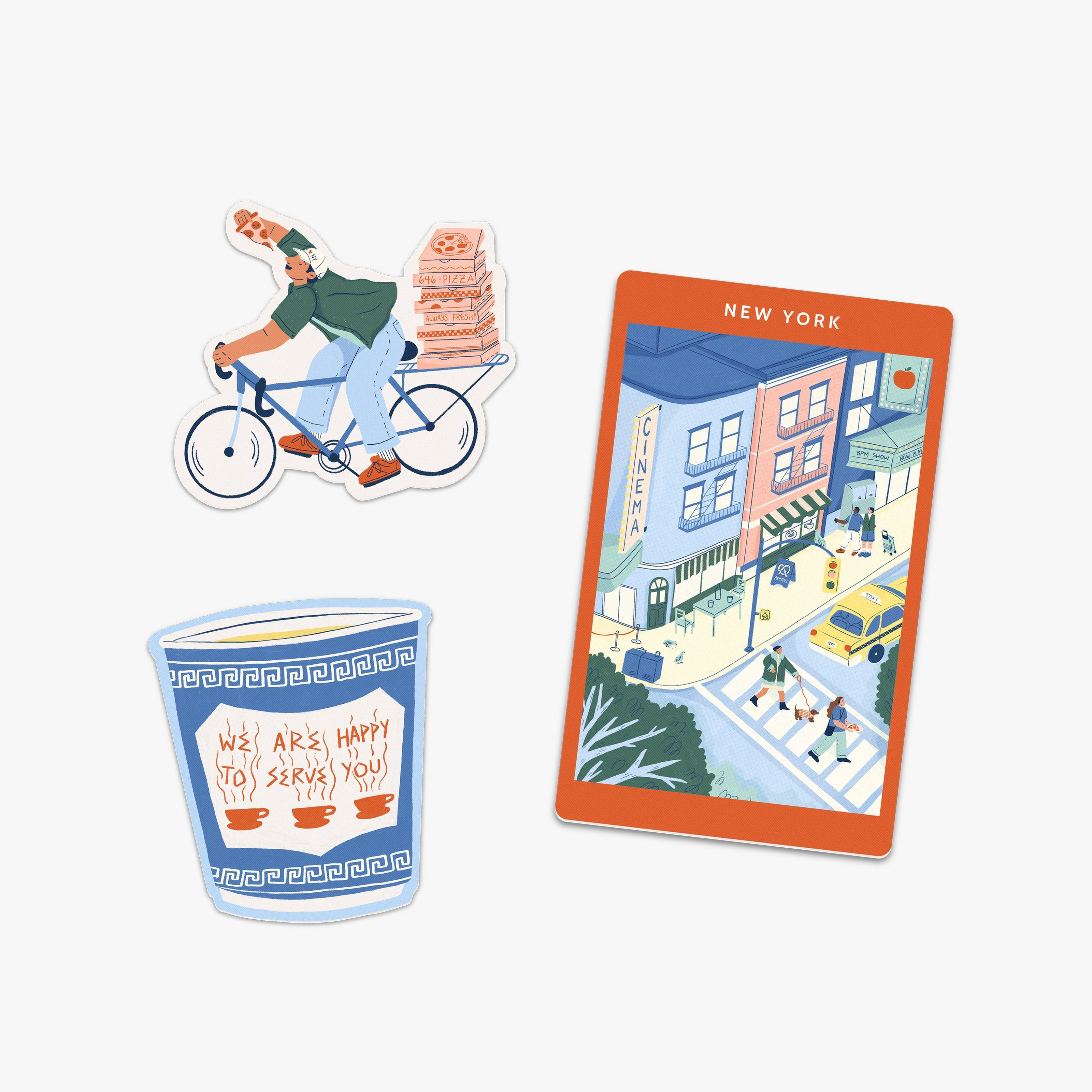 New York Destination Stickers - HJLDQ