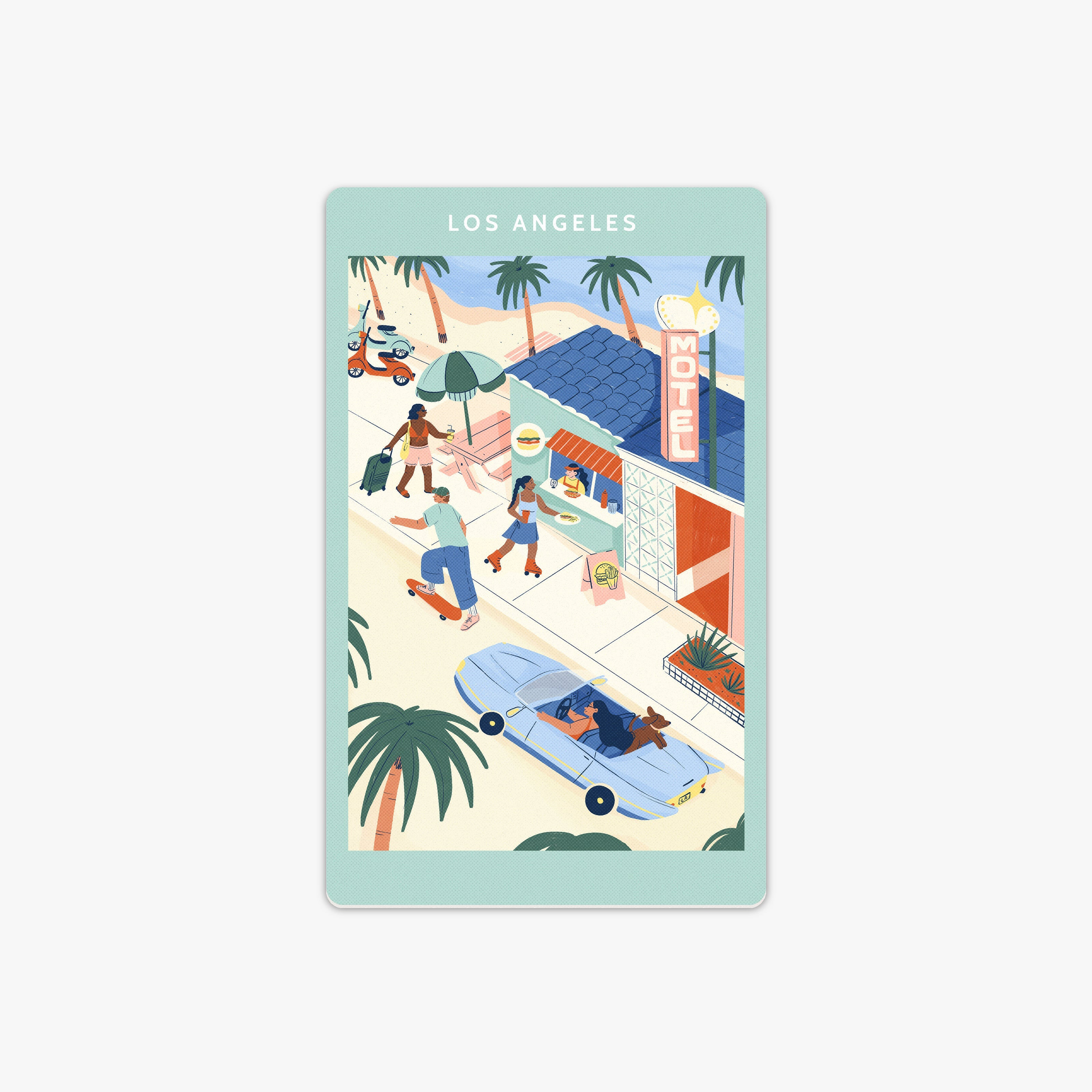 Los Angeles Destination Stickers - HJLDQ