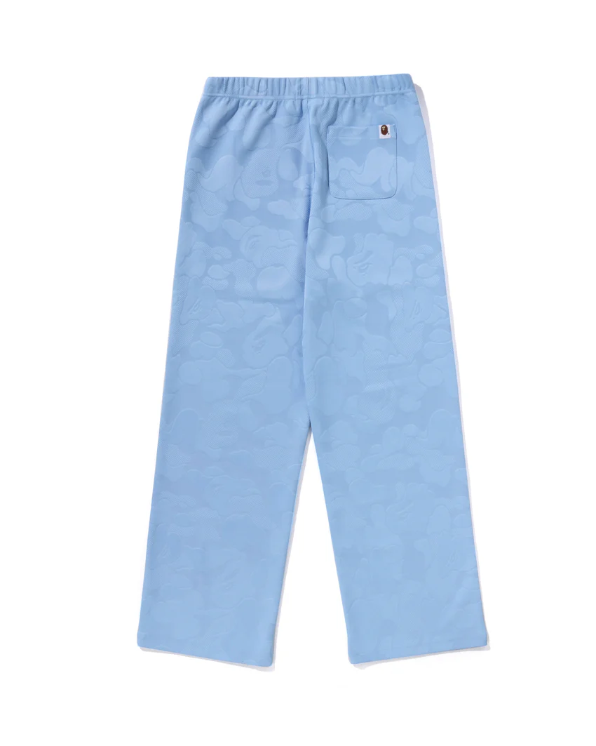 Solid Camo Jacquard One Point Wide Pants