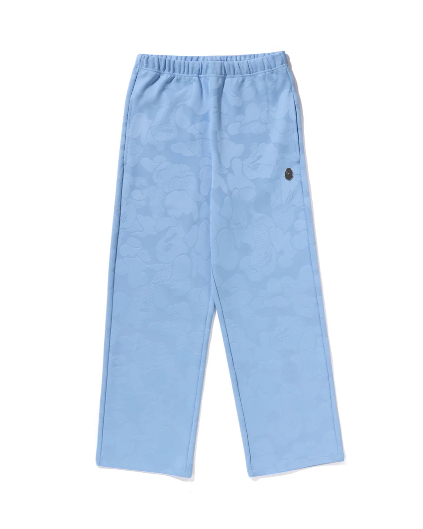 Solid Camo Jacquard One Point Wide Pants