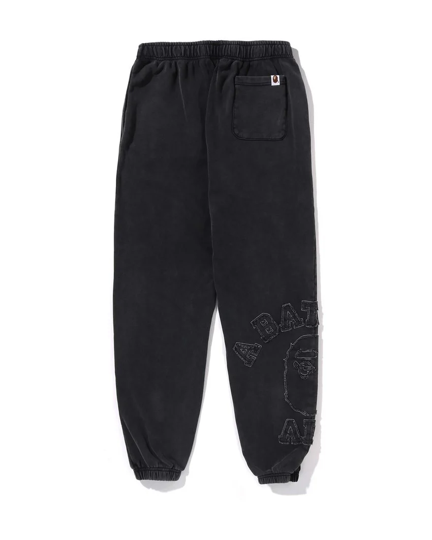 Vintage Washed College Patch  Sweatpants