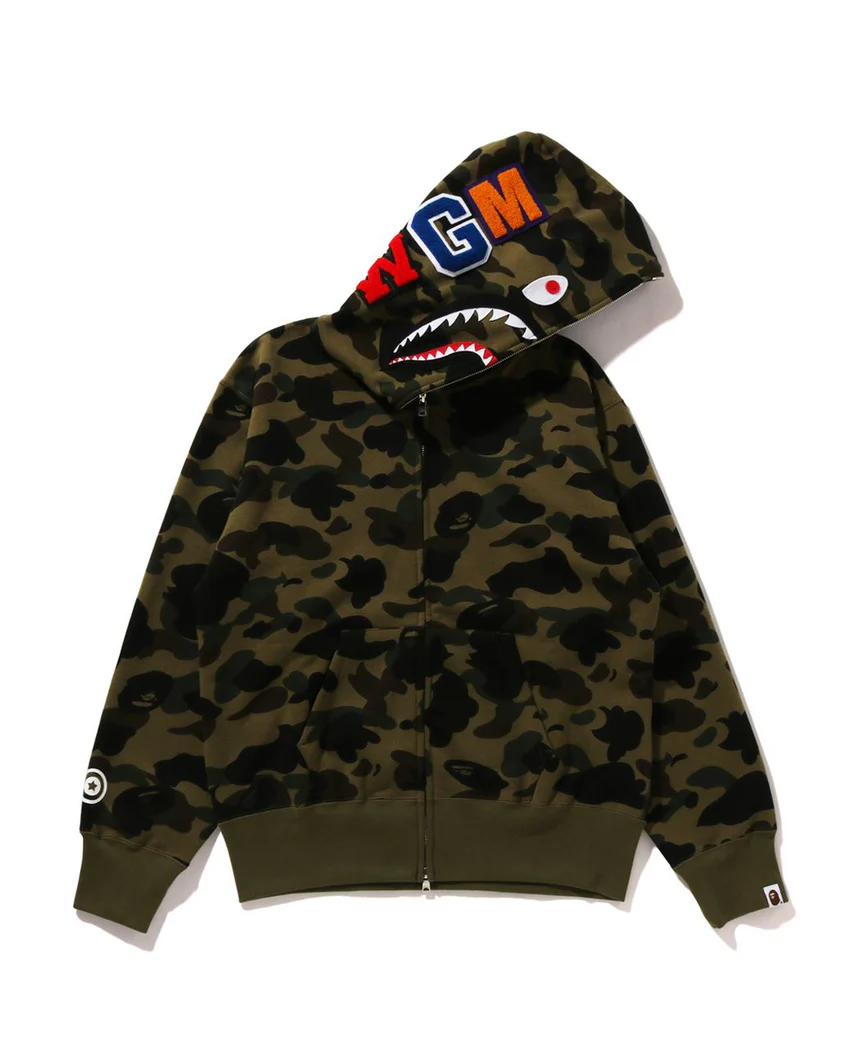 1st Camo Shark Full Zip Hoodie