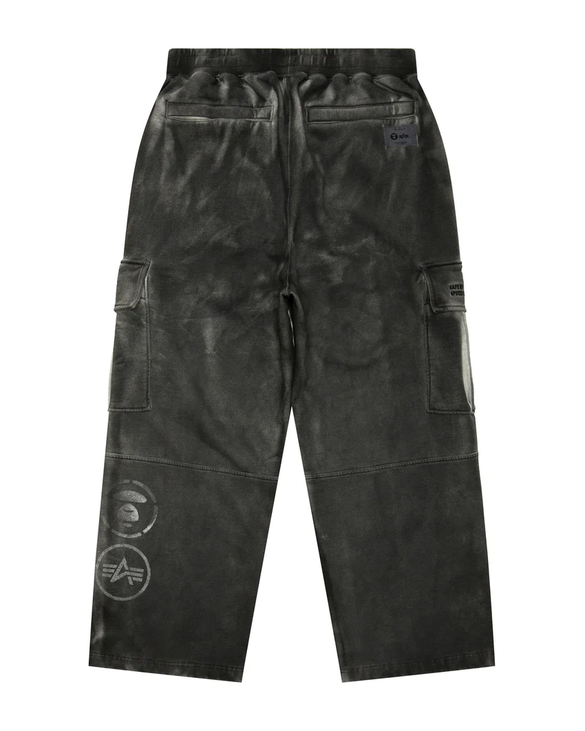 X Alpha Industries logo washed cargo sweat pants