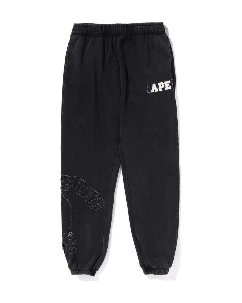 Vintage Washed College Patch  Sweatpants
