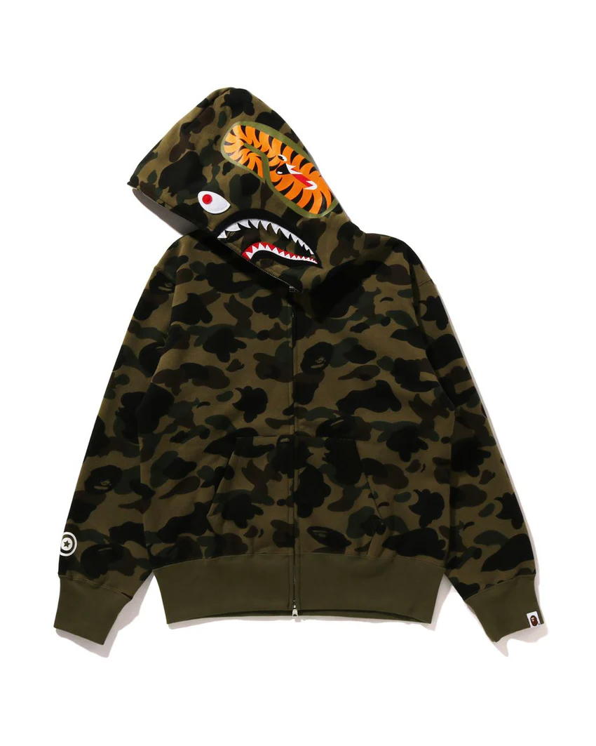 1st Camo Shark Full Zip Hoodie