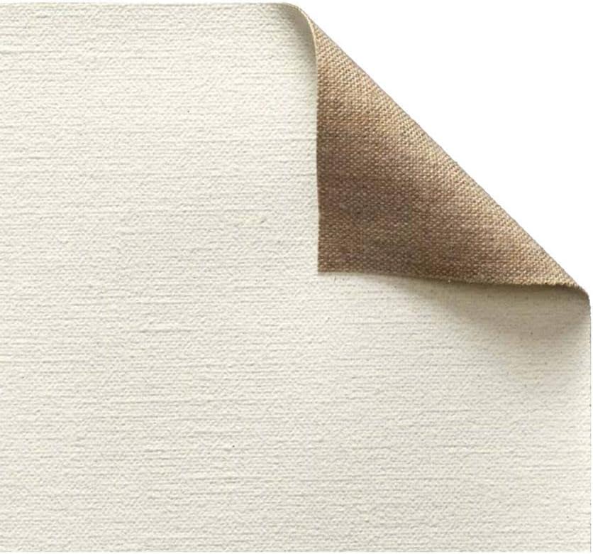 Claessens Linen #13 Double Oil Primed Very Fine Texture Roll- Hand Primed Canvas Roll- Professional Quality Unstretched Canvas Roll for Painting Oil and Alkyd- 54 in x 3 Yard- Archival Canvas